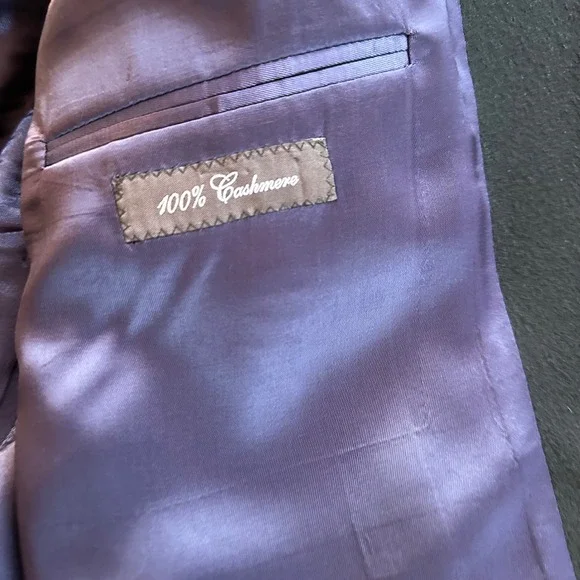 Jack Victor Exclusive Collection 48XL 100% Cashmere Black‎ Sport Coat Blazer